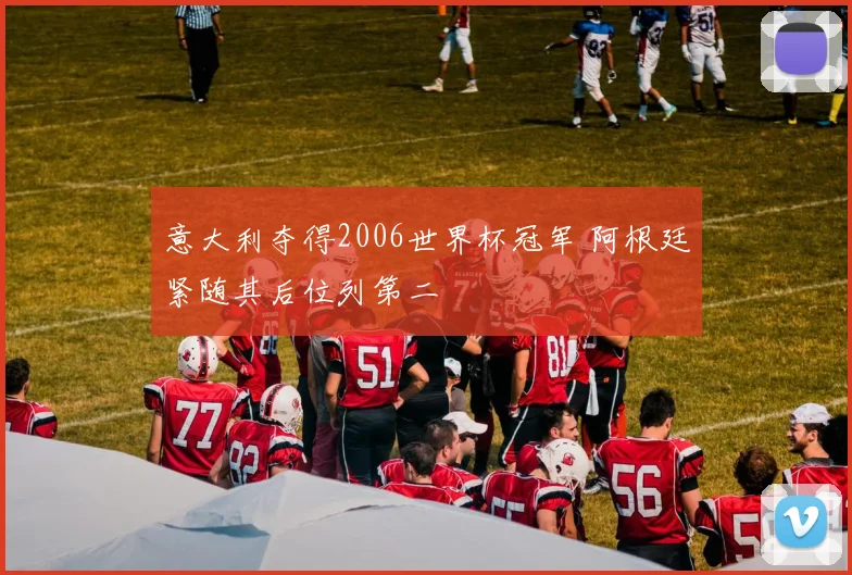 意大利夺得2006世界杯冠军 阿根廷紧随其后位列第二